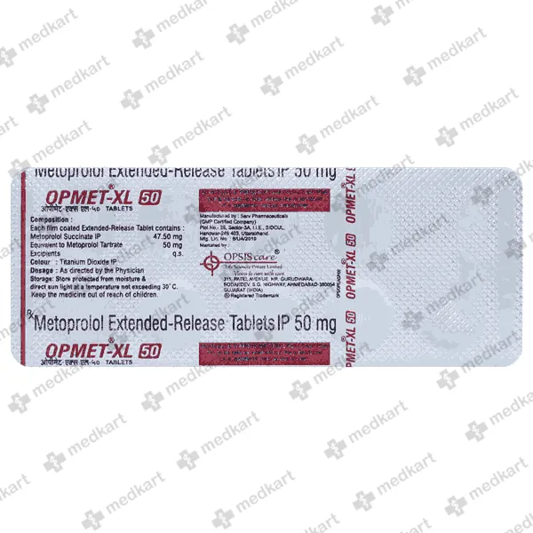 OPMET XL 50MG TABLET 10'S