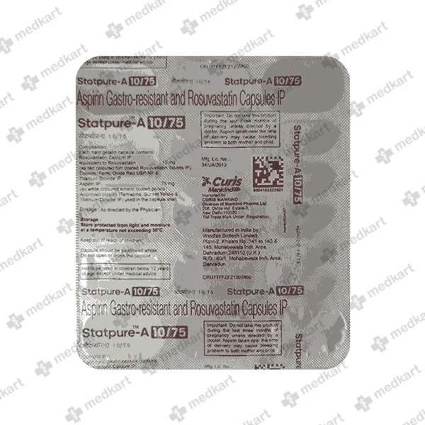 STATPURE A 10/75MG CAP 1X15 - 19071 - Medkart Pharmacy | Generic Medicines Online - Best Online Pharmacy App