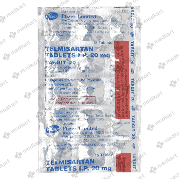 TARGIT 20MG TAB 1X15 - 12861 - Medkart Pharmacy | Generic Medicines Online - Best Online Pharmacy App