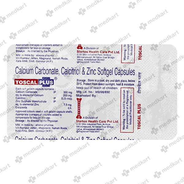 TOSCAL PLUS CAPSULE 10'S