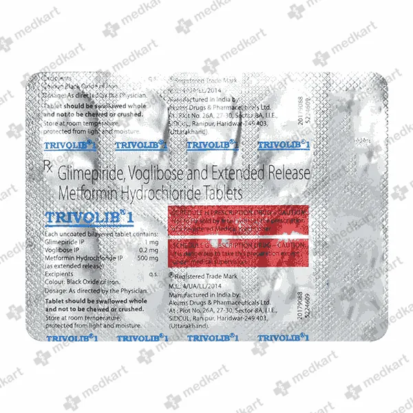 TRIVOLIB 1MG TABLET 10'S