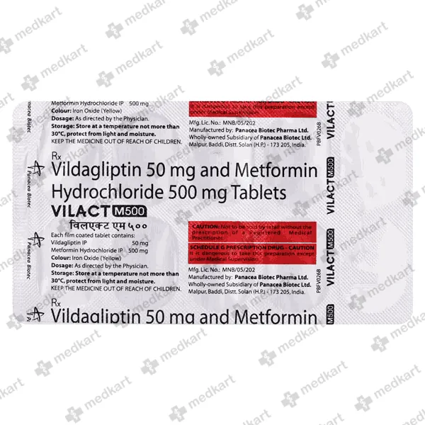 VILACT M 500MG TABLET 10'S