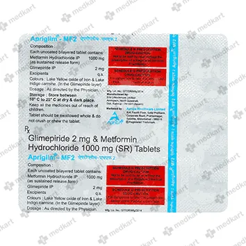 APRIGLIM MF 2MG TABLET 15'S