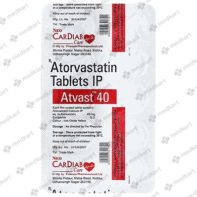 ATVAST 40MG TABLET 10'S