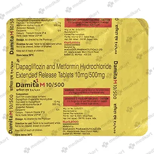 DAMITA M 10/500MG TABLET 10'S