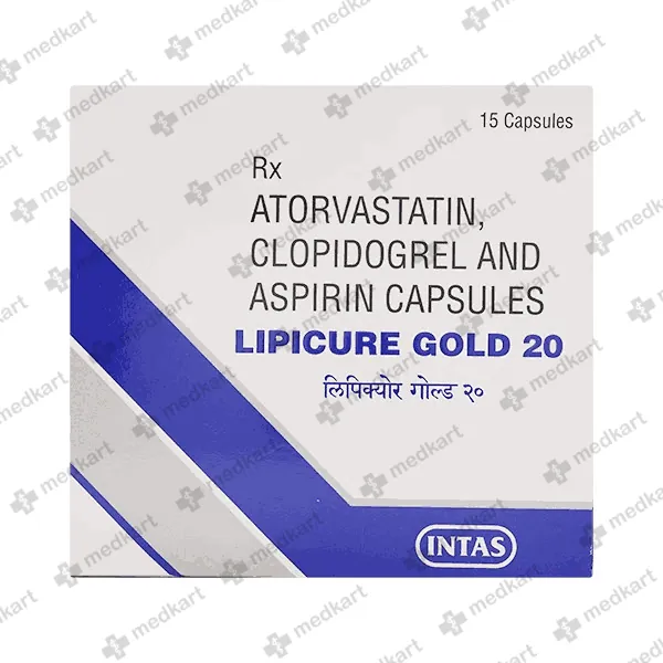 Lipicure Gold 20mg Capsule 15’s – Affordable Cholesterol Medication