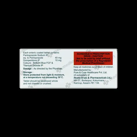 Pantomerit-D Tablet 10's – Composition & Active Ingredients