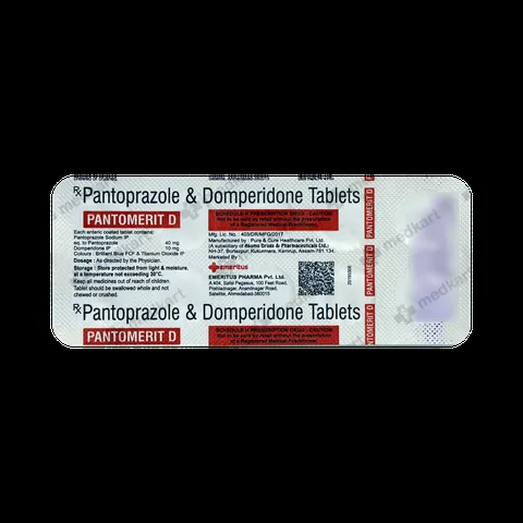  Pantomerit-D Tablet 10's – Dosage Instructions