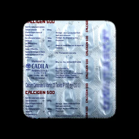 CALCIGEN 500MG TABLET 15'S