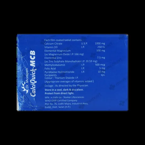 CALCIQUICK MCB TABLET 10'S