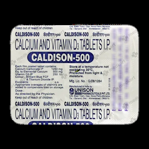 CALDISON 500MG TABLET 15'S