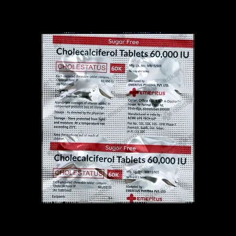 CHOLESTATUS 60K CHEWABLE TABLET 4'S