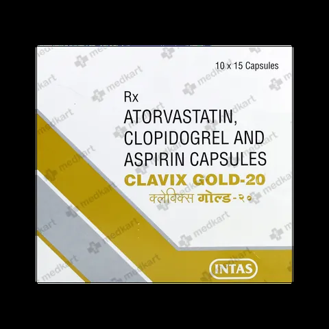 CLAVIX GOLD 20MG CAPSULE 15'S