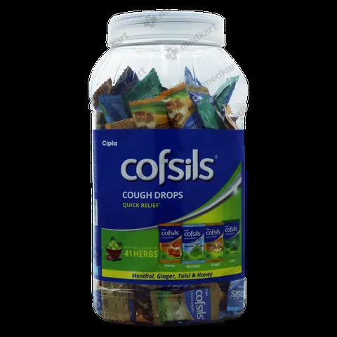 COFSILS ASSORTED COUGH DROPS JAR 210'S