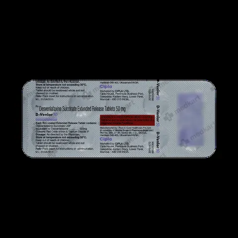 D VENLOR 50MG TABLET 10'S
