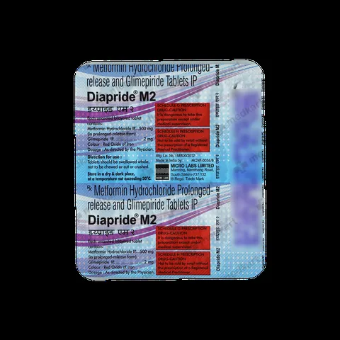DIAPRIDE M 2MG TABLET 15'S