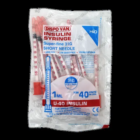 DISPOVAN INSULIN SYRINGE 40IU 31G