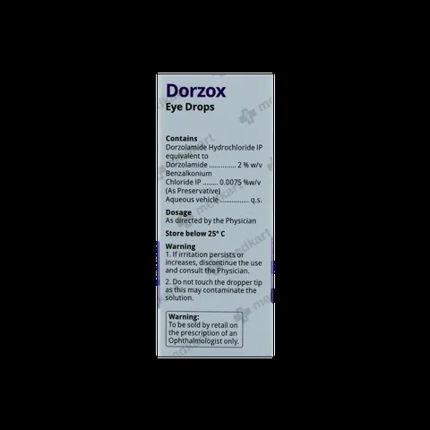 DORZOX EYE DROPS 5 ML