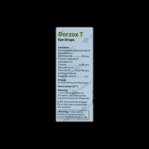 DORZOX T EYE DROPS 5 ML