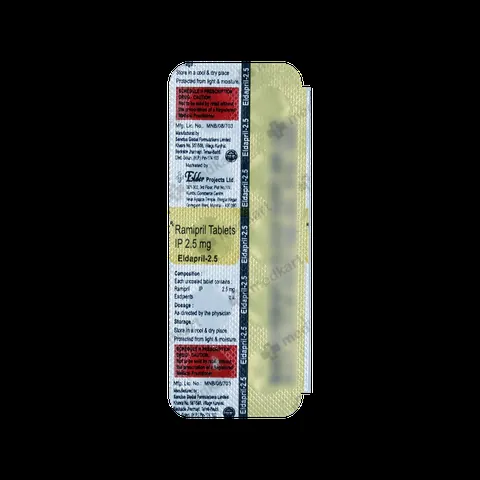 ELDAPRIL 2.5MG TABLET 10'S