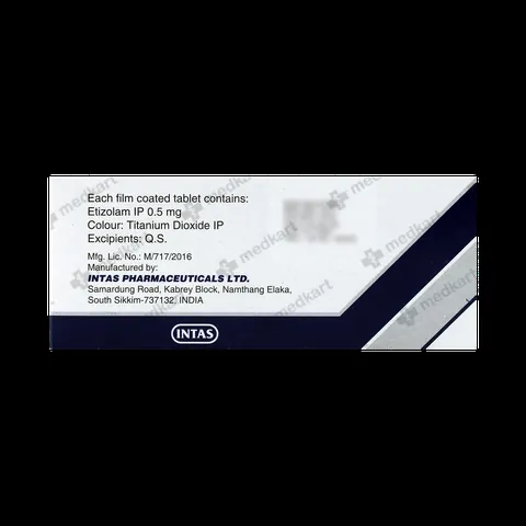 ETILAAM 0.5MG TABLET 10'S