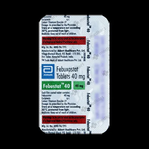 FEBUSTAT 40MG TABLET 15'S
