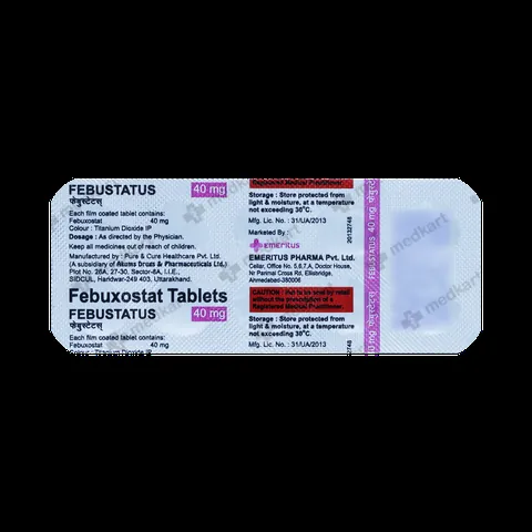 FEBUSTATUS 40MG TABLET 10'S