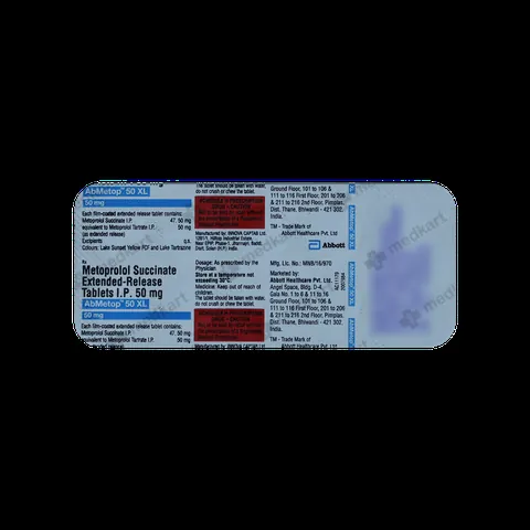 ABMETOP XL 50MG TABLET 10'S