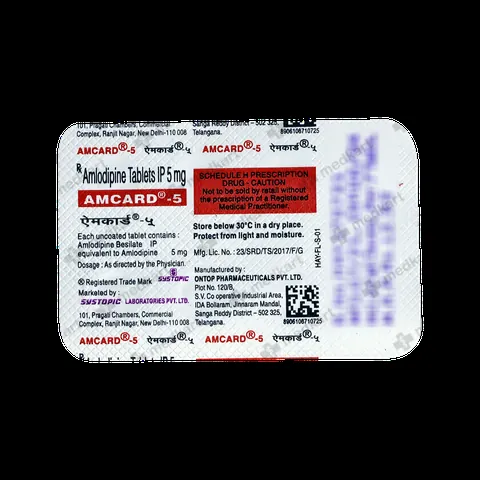 AMCARD 5MG TABLET 7'S
