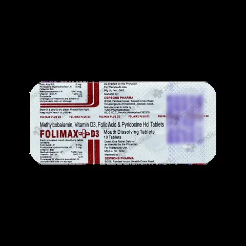 FOLIMAX PLUS D3 TABLET 10'S