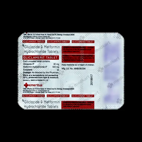 GLICLAMERIT TABLET 10'S