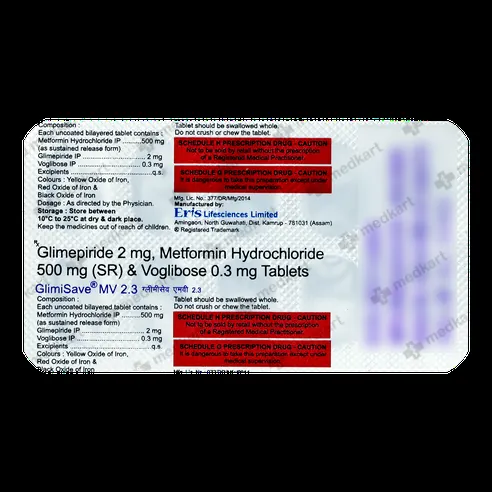GLIMISAVE MV 2.3MG TABLET 10'S