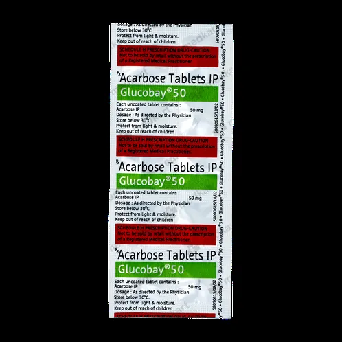 GLUCOBAY 50MG TABLET 10'S