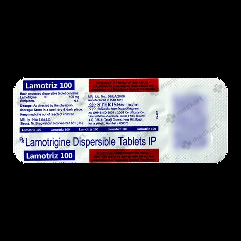 LAMOTRIZ 100MG TABLET 10'S