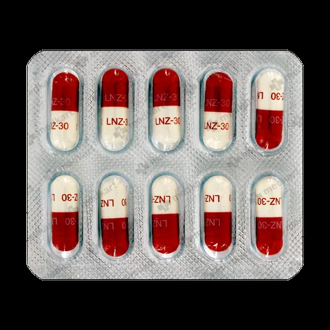 LANZOL 30MG CAPSULE 10'S