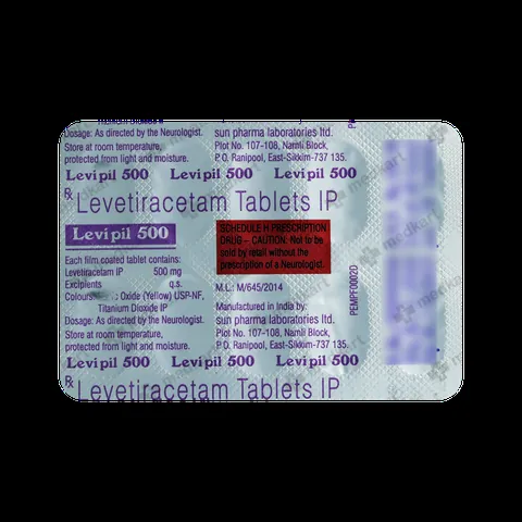 LEVIPIL 500MG TABLET 15'S