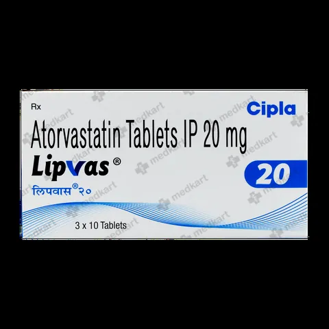 LIPVAS 20MG TABLET 10'S