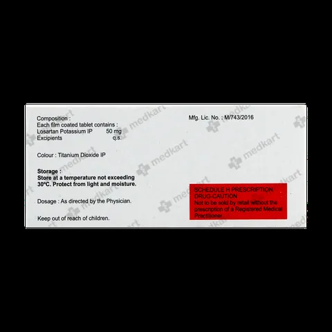 LOSAKIND 50MG TABLET 10'S