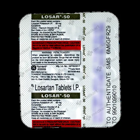 LOSAR 50MG TABLET 15'S
