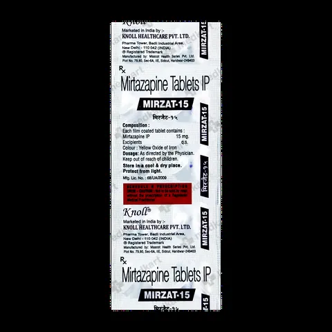 MIRZAT 15MG TABLET 10'S