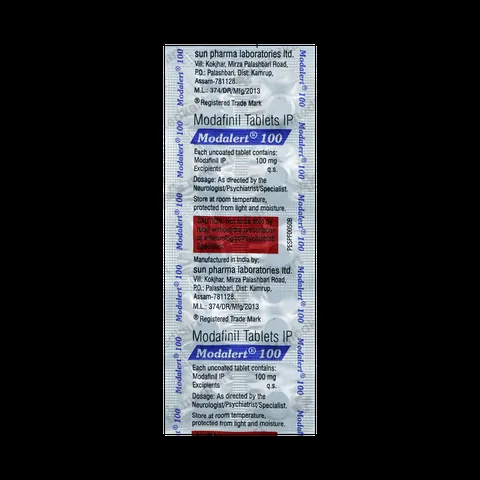 Modalert 100mg Tablet 10's – Dosage Information