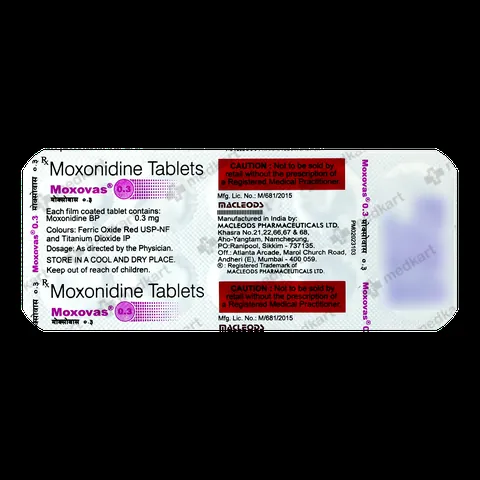 MOXOVAS 0.3MG TABLET 10'S