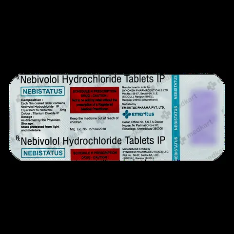 Purchase NEBISTATUS 5 at Medkart