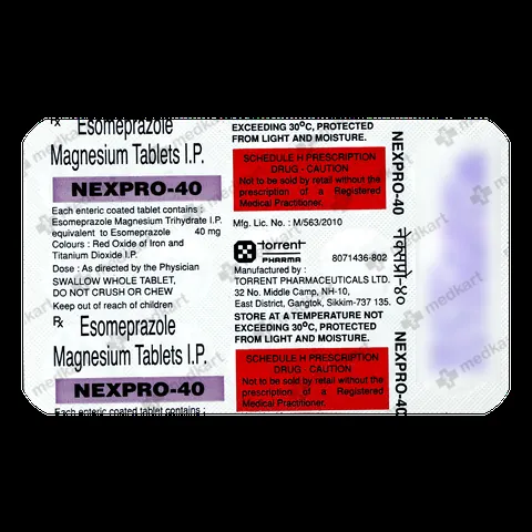 NEXPRO 40MG TABLET 15'S