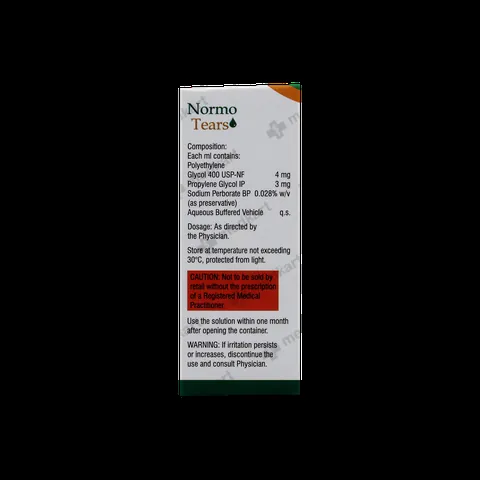 NORMO TEARS EYE DROPS 10 ML