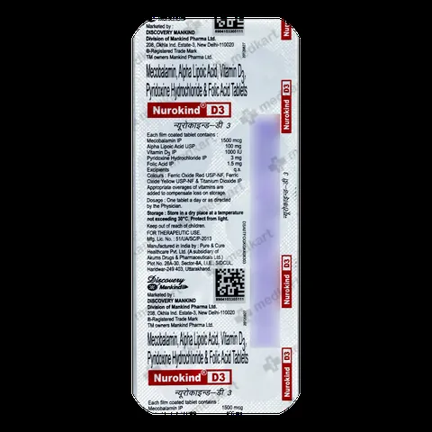NUROKIND D3 TABLET 10'S