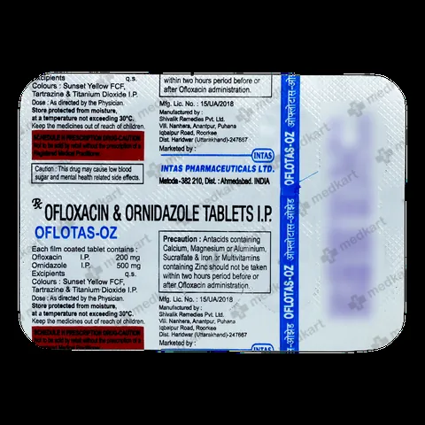 OFLOTAS OZ TABLET 10'S