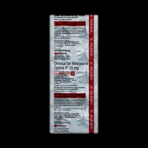 OLMESTAN 20MG TABLET 10'S