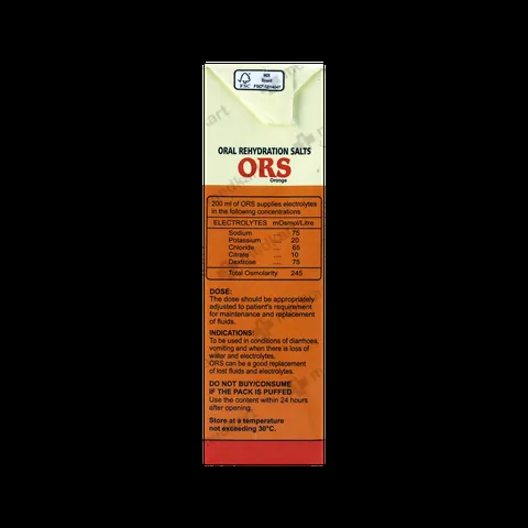 ORS ORANGE LIQUID 200 ML